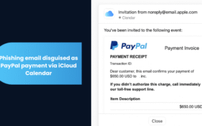iCloud Calendar Phishing: How Hackers Exploit Apple Servers with Fake PayPal Receipts