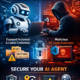 Cybersecurity illustration showing Moltbot AI agent facing security risks, including exposed instances, leaked API keys, and a malicious VS Code extension, with visuals highlighting AI agent protection and monitoring.
