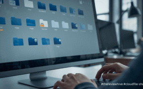 Corporate cloud file-sharing account showing restricted access after data theft detection