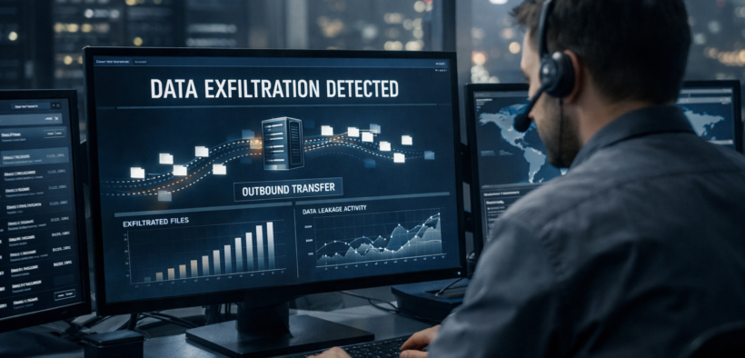 Cybersecurity analyst detects data breach