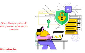 Illustration of an AI chat interface with abstract data flows and warning elements highlighting ChatGPT data leaks and security risks between 2023 and 2025.