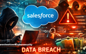 Data breach alert in digital chaos