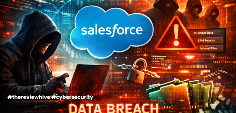 Data breach alert in digital chaos