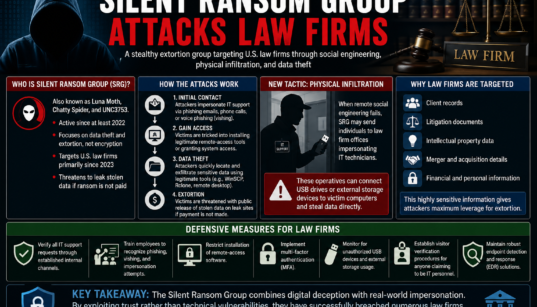 Silent Ransom Group Attacks Law Firms