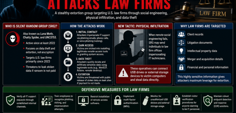 Silent Ransom Group Attacks Law Firms