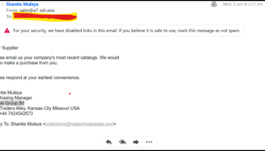 Suspcious buyer