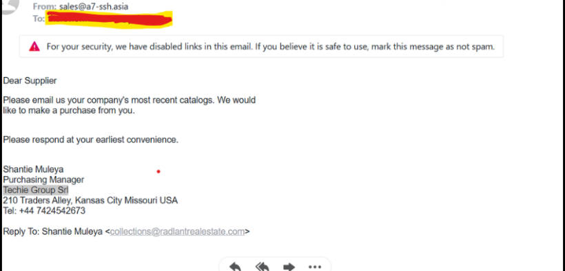 Suspcious buyer