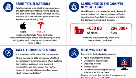 Tata Electronics Hit by so called Data Breach