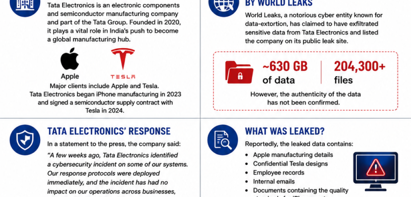 Tata Electronics Hit by so called Data Breach