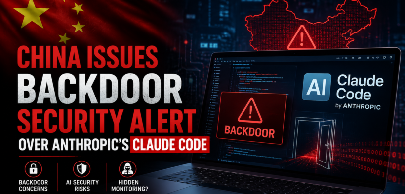 China issues security alert over Anthropic Claude Code backdoor concerns.
